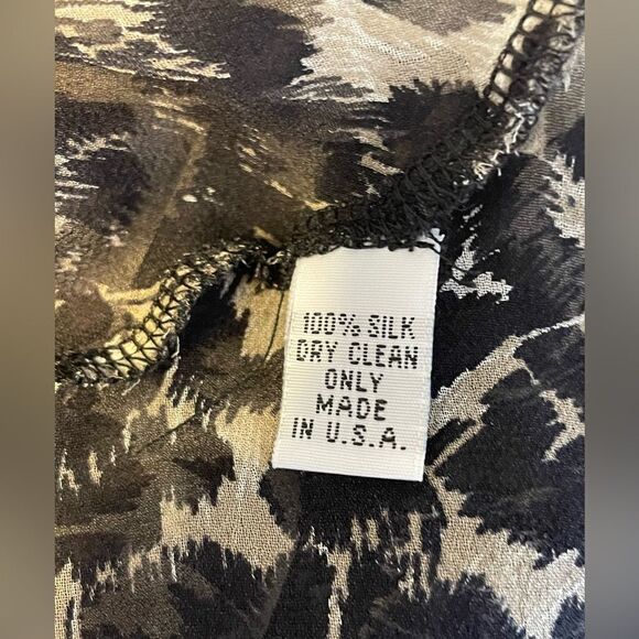 Emerson Thorpe Silk Leopard Print Top S - Picture 8 of 8
